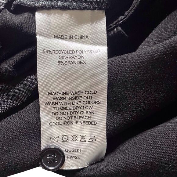 QUINCE Men’s Recycled Performance Stretch Dress Pants Size 34x32 Black EUC - Picture 10 of 15